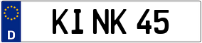 Trailer License Plate